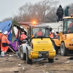 Bulldozers en action (Photo AFP)